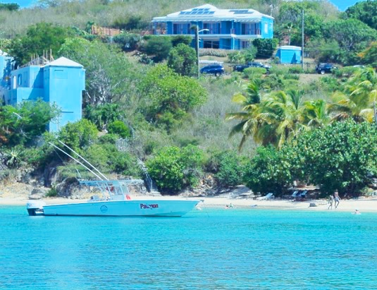 Secret Haven Villa and Patagon Scuba Charter boat in Saint Thomas United Virgin Islands