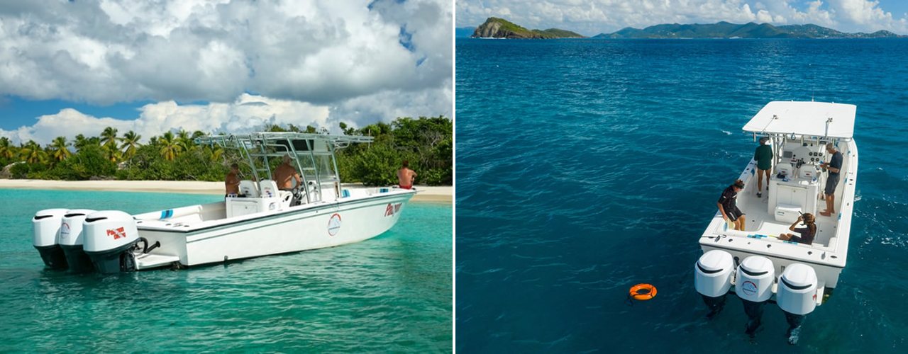 A boat pulled up off a palm-lined beach, and a snorkel stop among the cays off St. Thomas